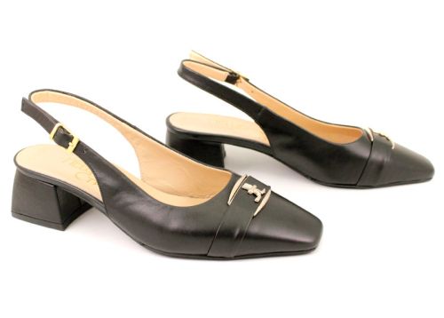 Дамски официални сандали в черно - Модел 2681.chk.45
