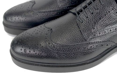 Pantofi eleganți bărbătești Linea Ombra – Oxford din piele naturală floater neagră