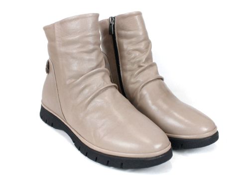 дамски боти Lina Arte естествена кожа визон