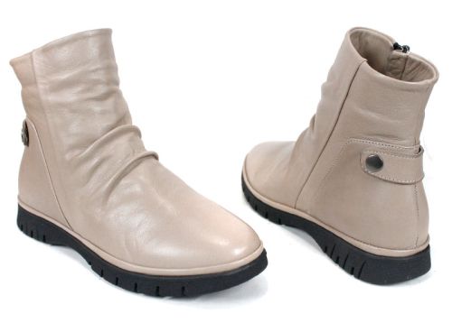 дамски боти Lina Arte естествена кожа визон