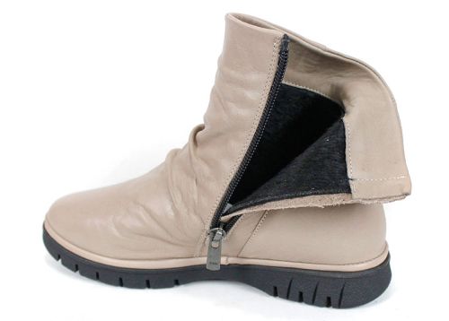 дамски боти Lina Arte естествена кожа визон