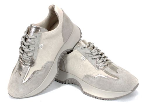 дамски сникърси Luna Alba естествена кожа велур бежови