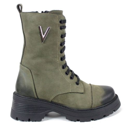 дамски кубинки terra vento зелен естествен набук