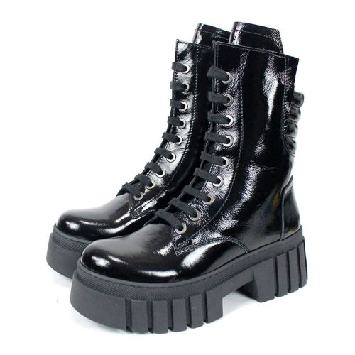 дамски кубинки nova rebel черен естествен лак