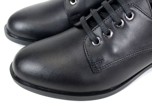 дамски обувки Silenza Noir от естествена кожа, черни, Quiet Luxury стил