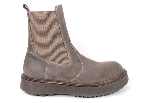 дамски Челси боти Nordéa естествен велур визон