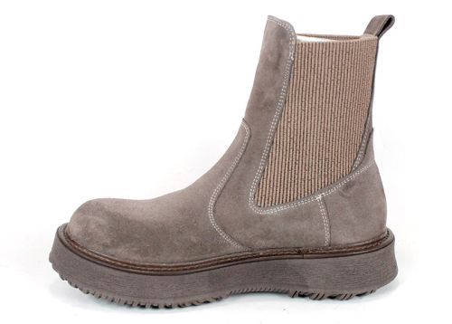 дамски Челси боти Nordéa естествен велур визон