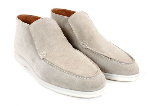 Мъжки обувки Velour Classico от естествен велур в бежово