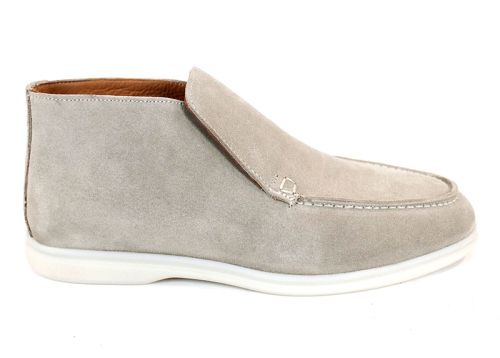 Мъжки обувки Velour Classico от естествен велур в бежово