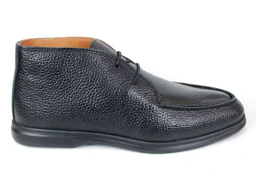 Мъжки обувки Prestigio Nero от естествена черна кожа