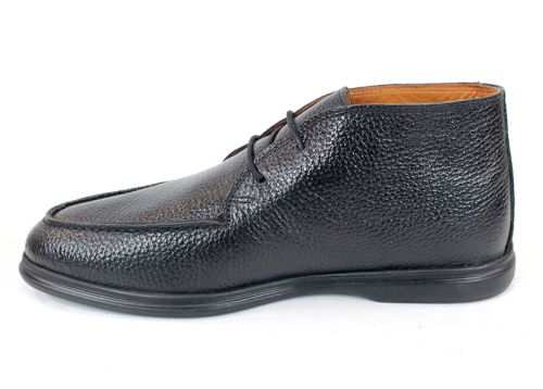 Мъжки обувки Prestigio Nero от естествена черна кожа