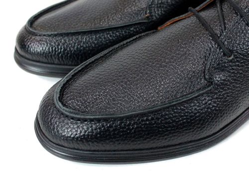 Мъжки обувки Prestigio Nero от естествена черна кожа