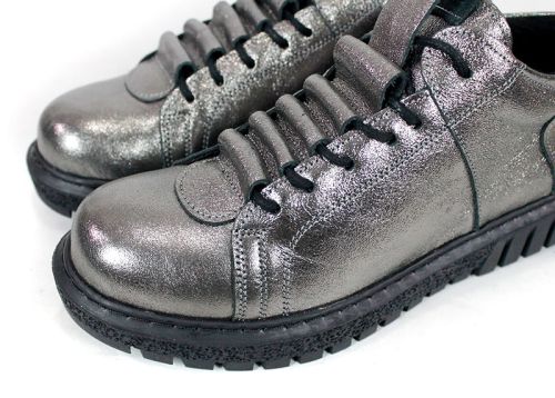 Дамски обувки Lumea Platina от естествена кожа