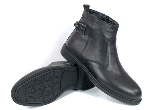 Shadow Classico – Мъжки официални боти от естествена кожа с цип