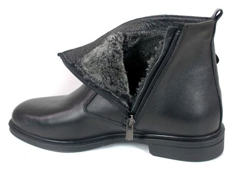 Shadow Classico – Мъжки официални боти от естествена кожа с цип