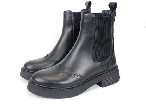 🖤 Дамски боти Modo Serein – естествена кожа, черни