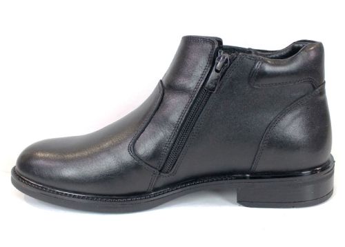 Мъжки боти Nero Maestro – естествена кожа напа, топъл хастар, класически черен цвят