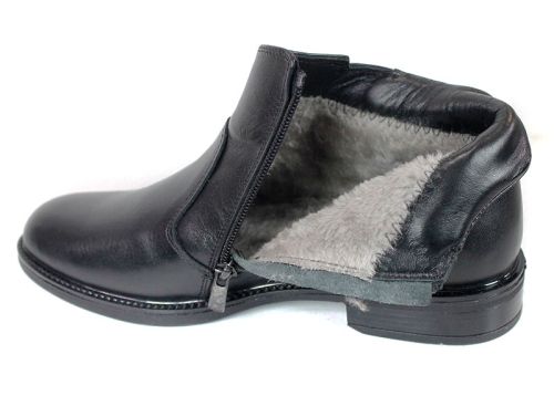 Мъжки боти Nero Maestro – естествена кожа напа, топъл хастар, класически черен цвят