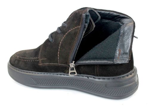 Мъжки велурени боти Loftе Vento – тъмно кафяв цвят