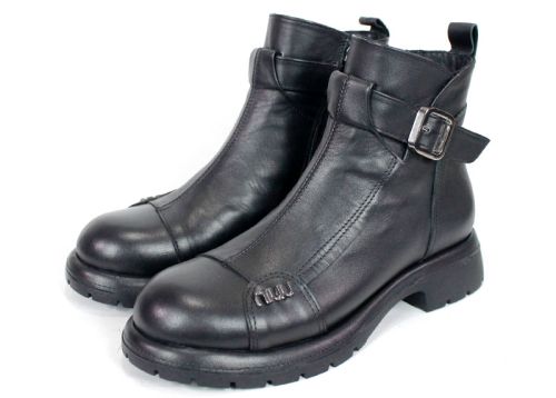 Noir Stella – дамски зимни боти от естествена кожа с топла подплата