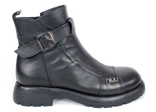 Noir Stella – дамски зимни боти от естествена кожа с топла подплата