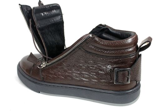 Мъжки спортни боти Modèlo Ferox – естествена кожа, кафяв цвят