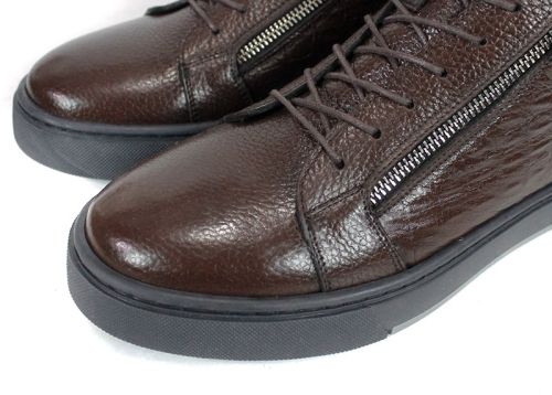 Мъжки спортни боти Modèlo Ferox – естествена кожа, кафяв цвят