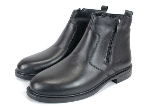 Мъжки официални боти от естествена кожа – модел Nero Classico