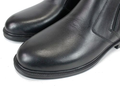 Мъжки официални боти от естествена кожа – модел Nero Classico