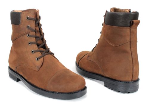 Мъжки кубинки Corda Terra от естествена кожа в кафяво