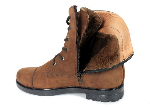 Мъжки кубинки Corda Terra от естествена кожа в кафяво