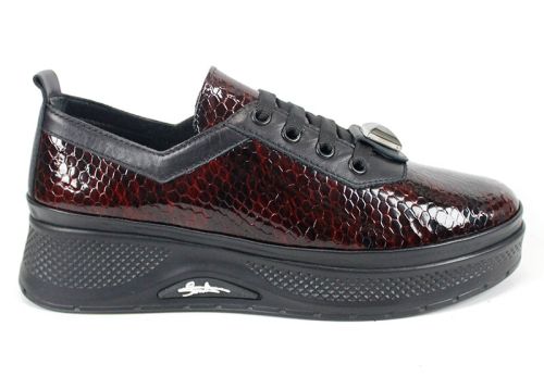 Дамски обувки Scala Moda бордо ежедневни