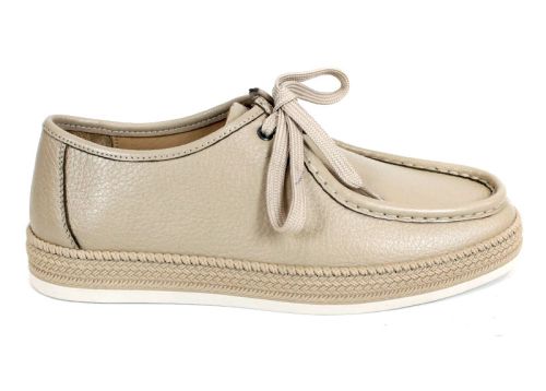 Мъжки мокасини City Mark от естествена кожа в бежов цвят