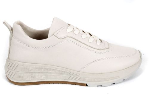 Дамски сникърси Urban Muse от естествена кожа в бежов цвят