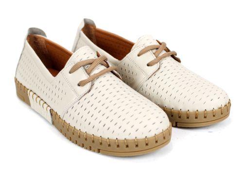 Metro Walk – дамски летни обувки от естествена кожа в бежово