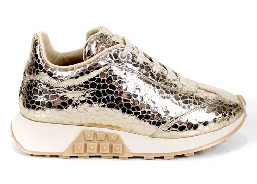 Sunny Pace – дамски сникърси от естествена кожа в златисто