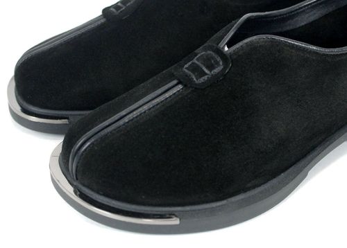  дамски меки обувки от черен велур - модел Elara Style