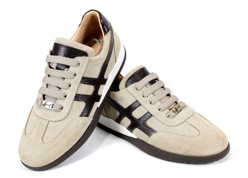 дамски модерни сникърси Lumera Style велур и кожа