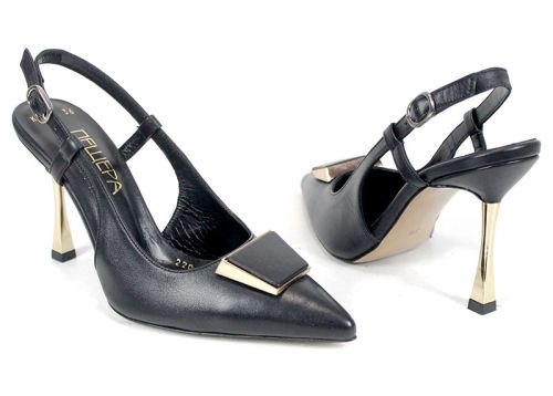 дамски елегантни сандали черни ток Velora Muse
