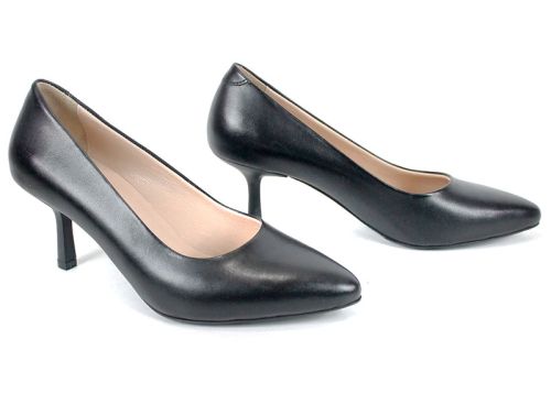 дамски стилето обувки Orlena Vivo черни кожа