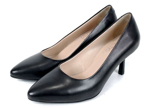 Orlena Vivo – дамски стилето обувки от естествена кожа в черно