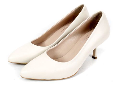 Orlena Vivo – дамски стилето обувки от естествена кожа в цвят шампанско