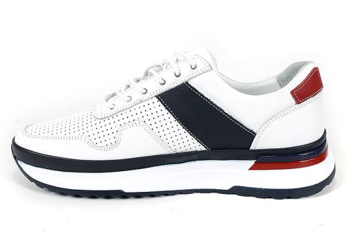 ежедневни мъжки обувки перфорирани бели