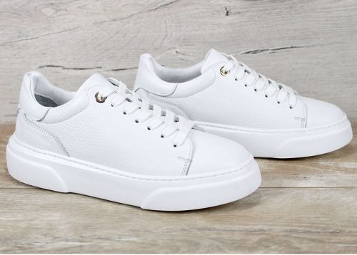 дамски сникърси Sorelle Vanta бели естествена кожа