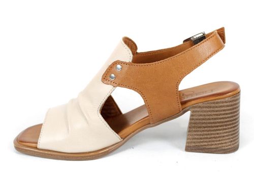 Belle Allure – дамски сандали от естествена кожа в бежово и светло кафяво