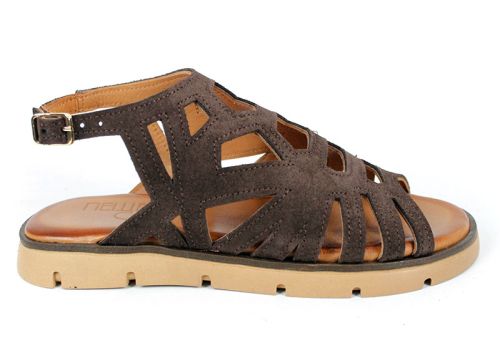 ежедневни дамски сандали кафяви