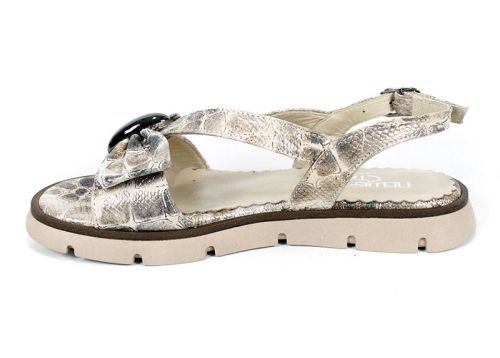 сандали бежов змийски десен
