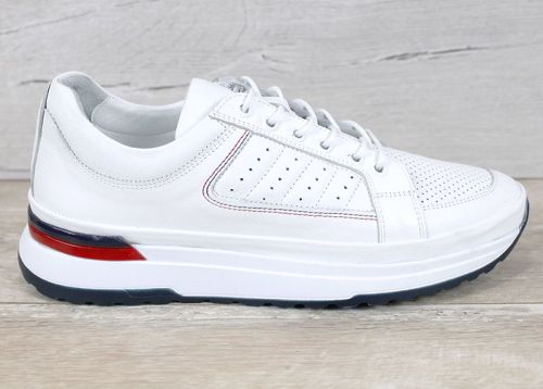 Gentle Form – мъжки спортни обувки от естествена кожа в бяло