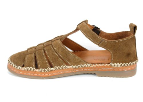 удобни дамски сандали с каишка велур