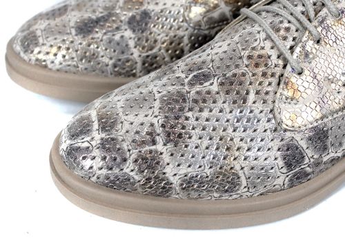 обувки естествена кожа златист ефект